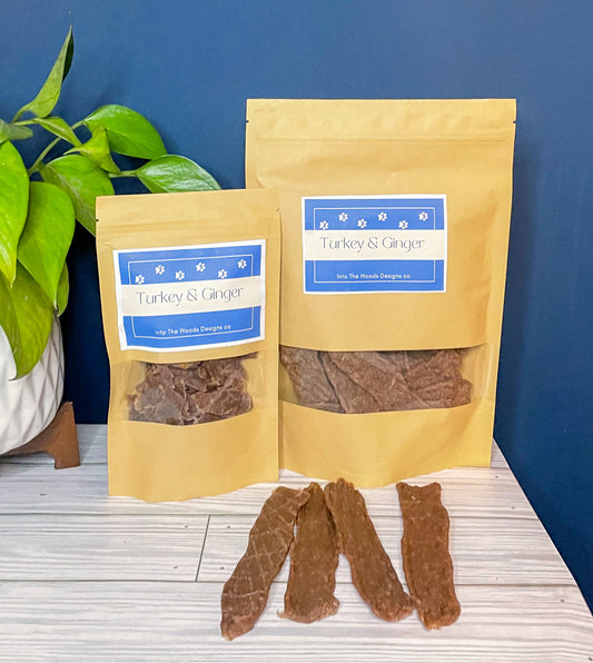 Turkey Ginger Jerky Dog Treats